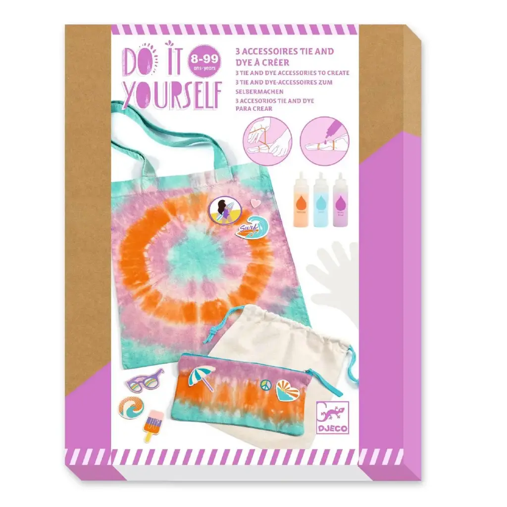 3 accessoires tie-dye à créer
