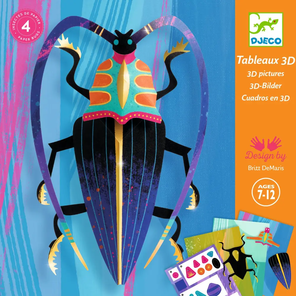 Tableaux 3D - Paper bugs