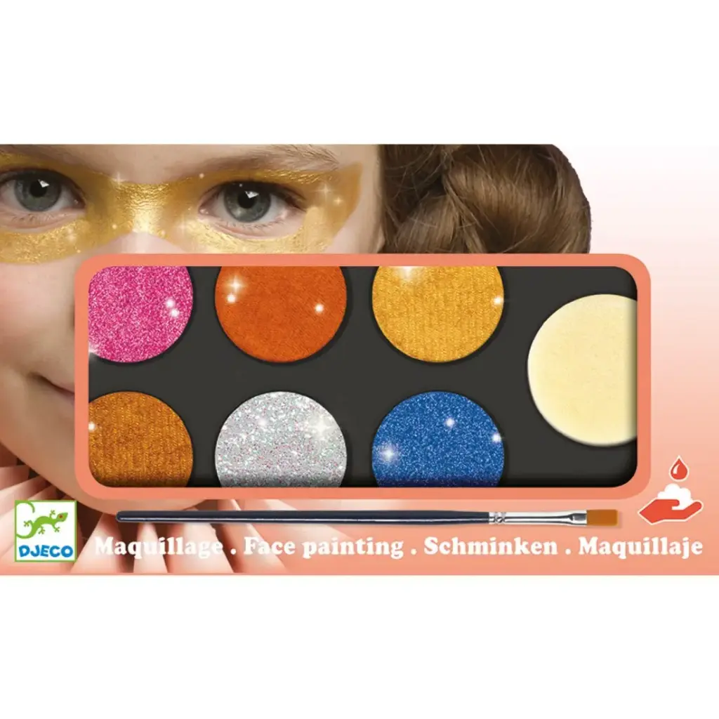 Palette de maquillage 6 couleurs - effet métallique