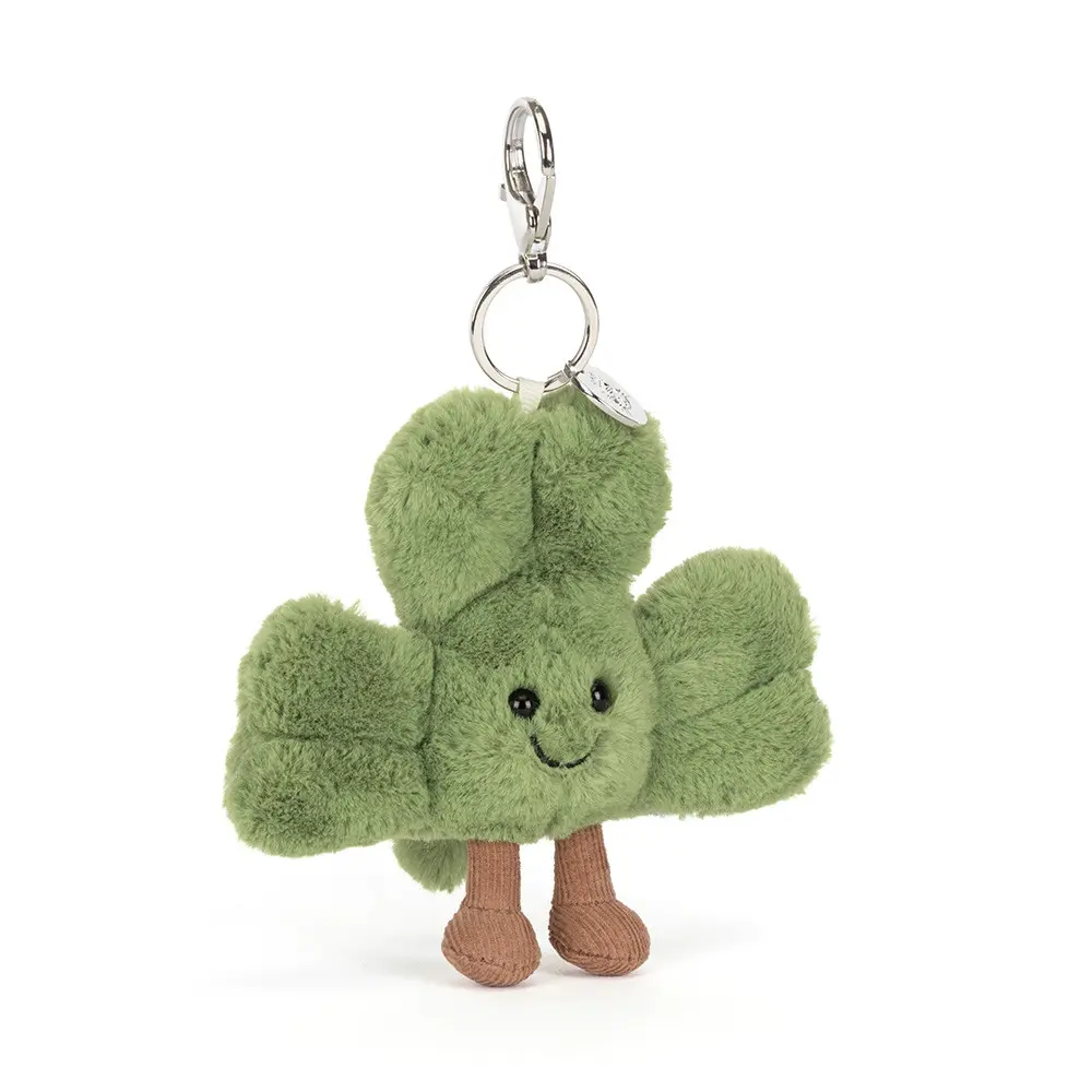Porte-clés en peluche trèfle "Amuseables Siofra Shamrock Bag Charm"