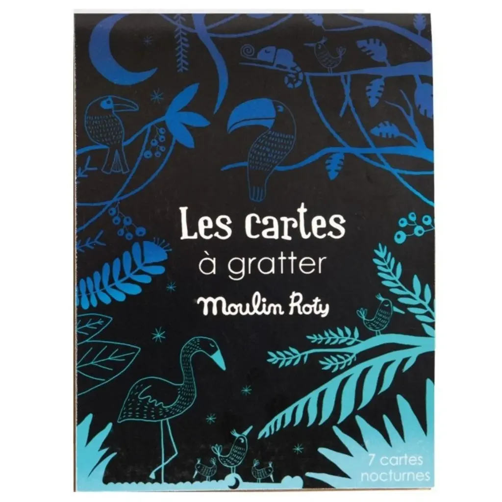 7 cartes à gratter - nocturnes