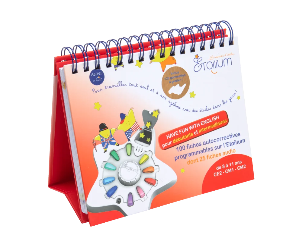 Etoilium - 100 fiches autocorrectives "Have fun with english" (8 à 11 ans)