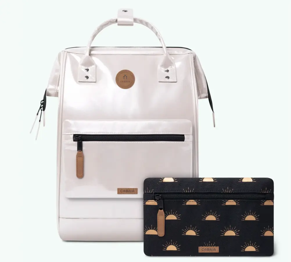 [CABHONOLULU] Sac à dos Cabaia avec deux pochettes interchangeables "Honolulu" taille L