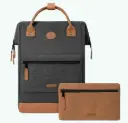 Sac à dos Cabaia avec deux pochettes interchangeables "London" taille L