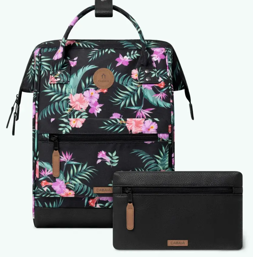 [CABVALLADOLID] Sac à dos Cabaia avec deux pochettes interchangeables "Valladolid" taille M