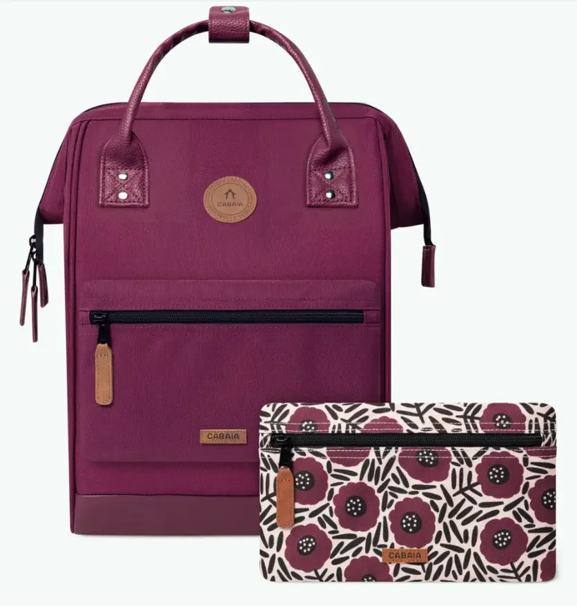 [CABNICE] Sac à dos Cabaia avec deux pochettes interchangeables "Nice" taille M