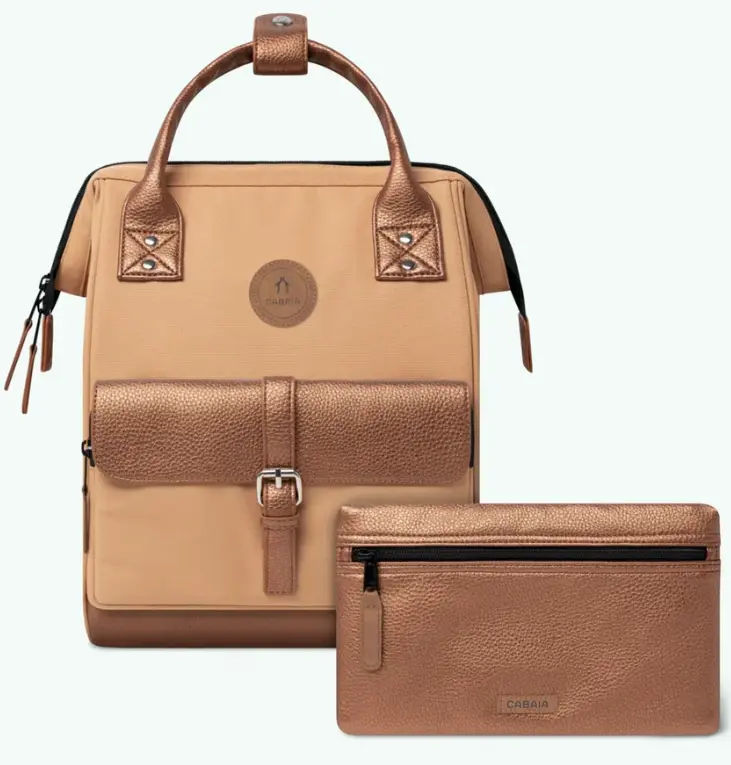 [CABLAUNCESTON] Sac à dos Cabaia avec deux pochettes interchangeables "Launceston" taille S