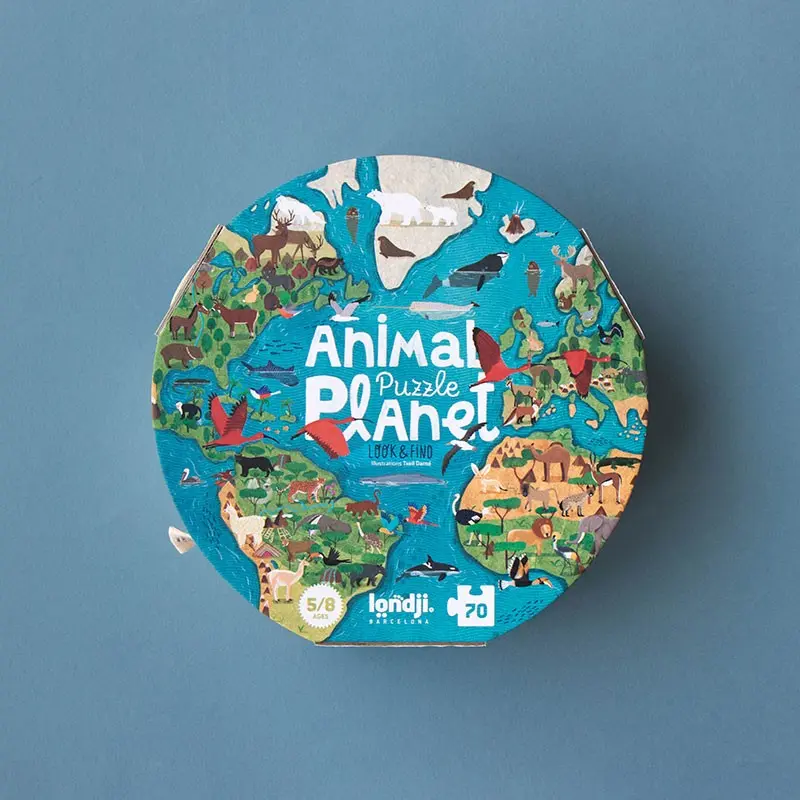 Puzzle "Animal Planet" avec cahier d'explorateur - 70 pièces