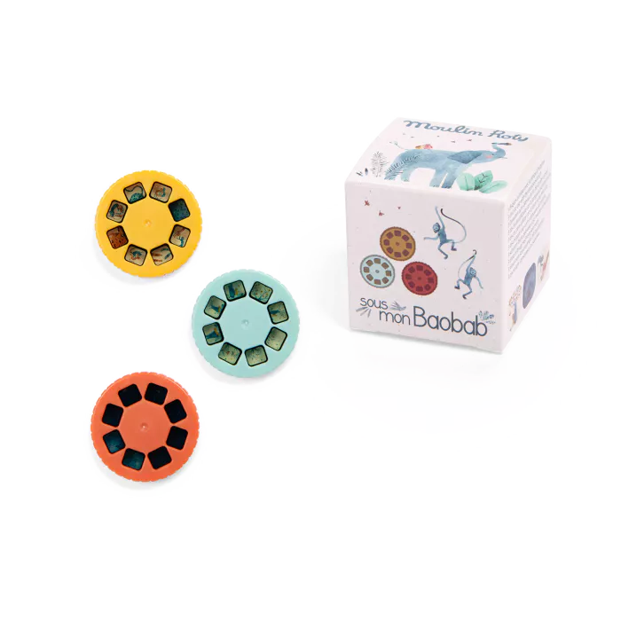 Boîte de 3 disques pour lampe à histoires "Sous mon Baobab"