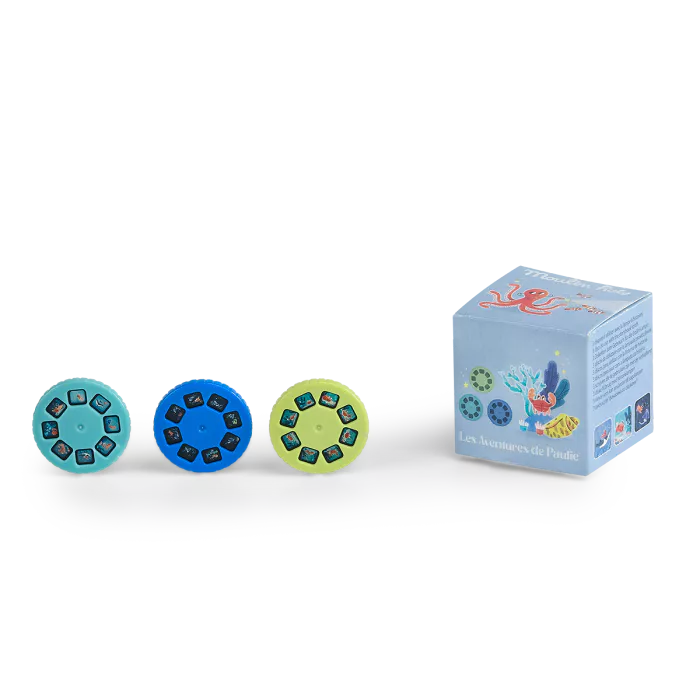 Boîte de 3 disques pour lampe à histoires "Les aventures de Paulie"