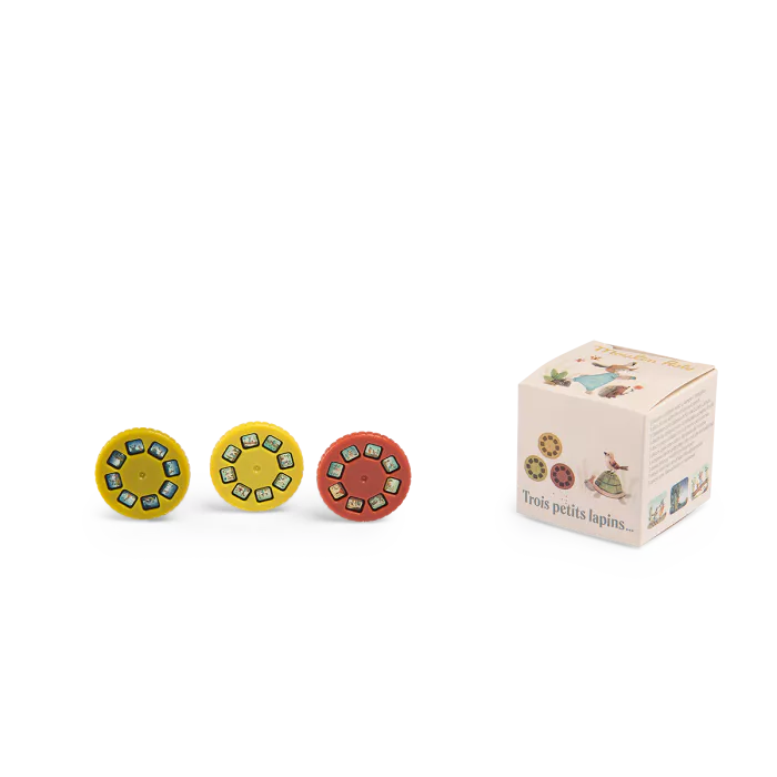 Boîte de 3 disques pour lampe à histoires "Trois petits lapins"