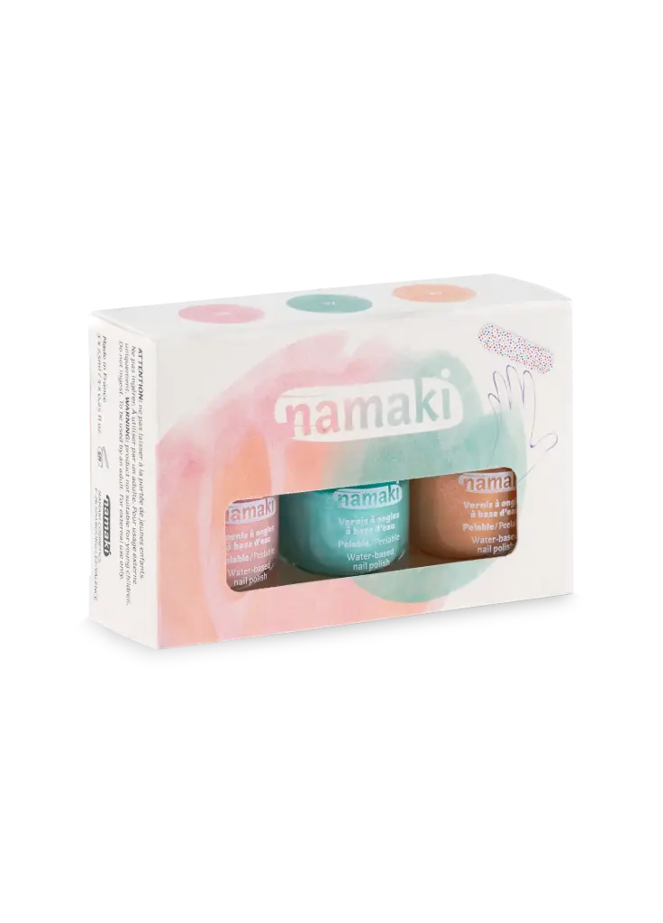Coffret de 3 vernis à ongles et lime "Délices d'été"
