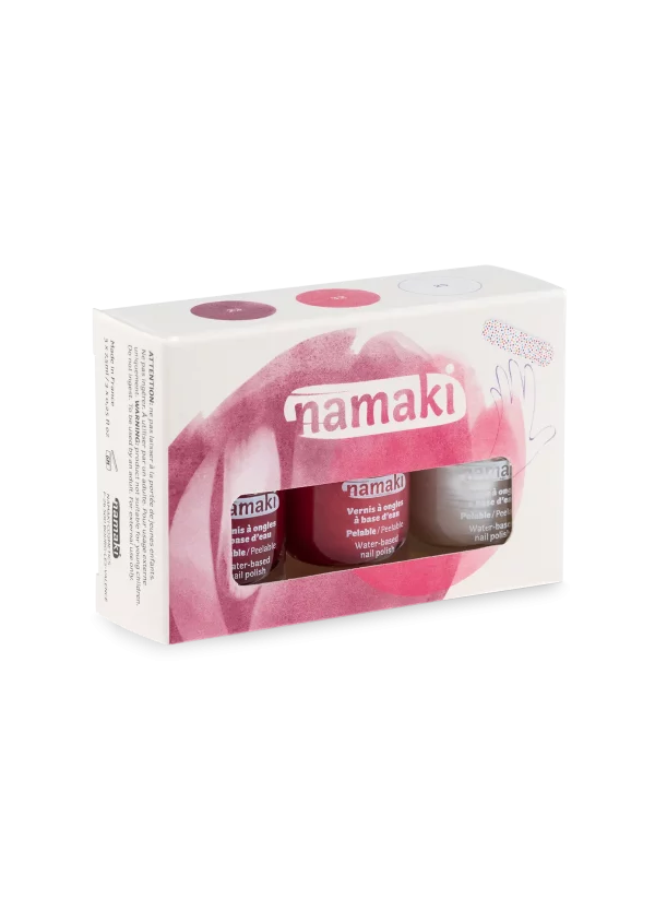 Coffret de 3 vernis à ongles et lime "Sorbets fruités"