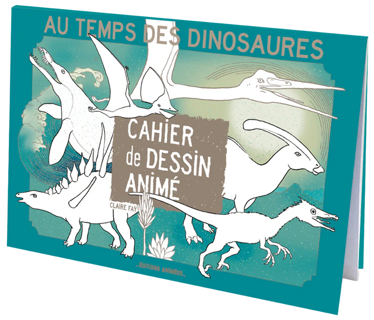 Cahier de dessin animé (BlinkBook) "Au temps des dinosaures"