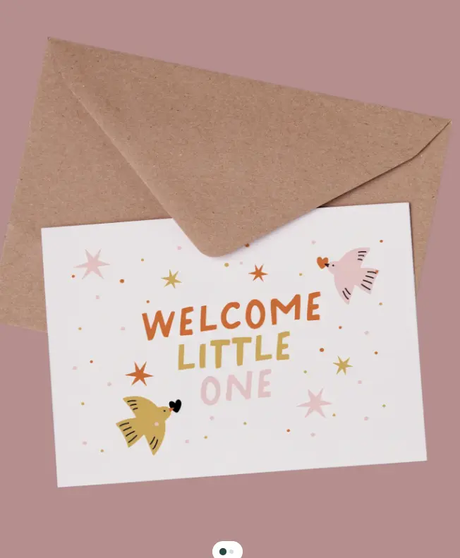 Carte "Welcome little one" 