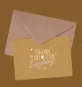 Carte "Thank you for everything"     