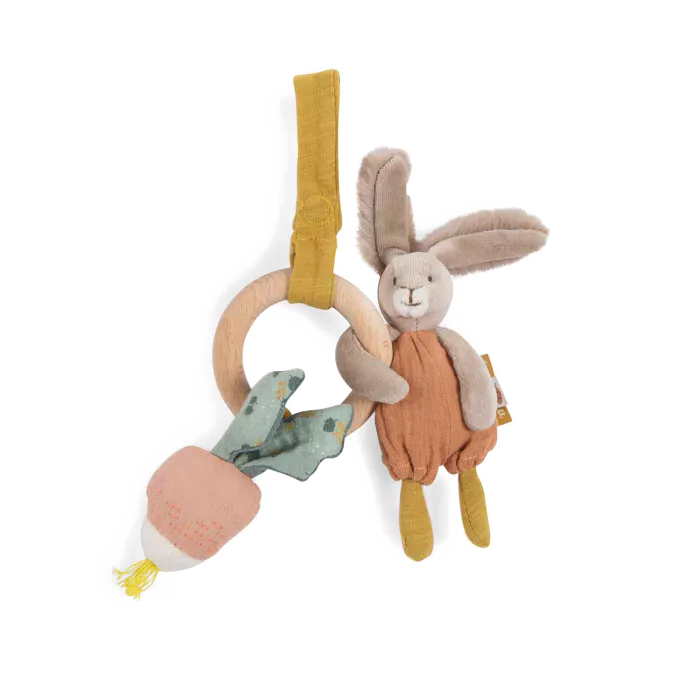 Hochet à suspendre - Trois petits lapins