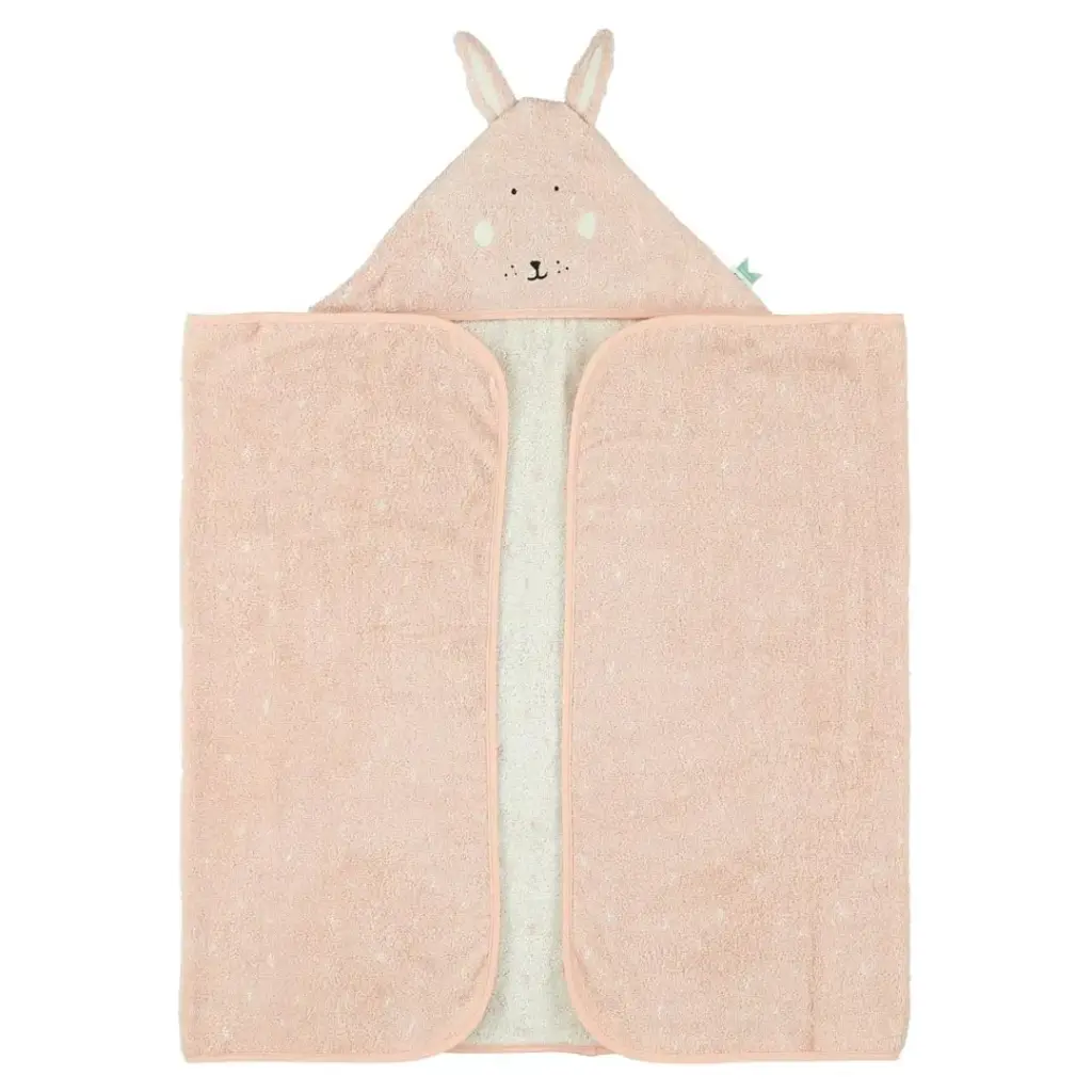 Cape de bain lapin "Mrs. Rabbit" 70x130 cm