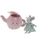 Peluche "Lili souris dans sa théière"