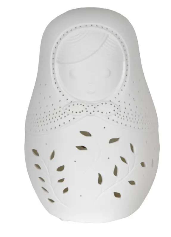 Lampe à poser en porcelaine "Babouchka"