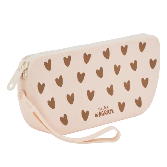 Trousse en silicone "Crème"
