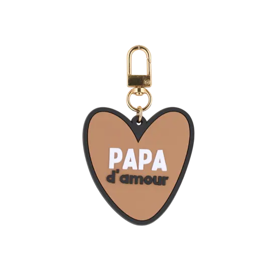 [WAGSKU050_043] Porte-clés coeur "Papa d'amour"