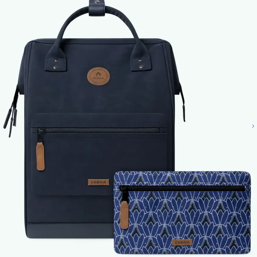 [CABZURICH] Sac à dos Cabaia avec deux pochettes interchangeables "Zurich" taille L