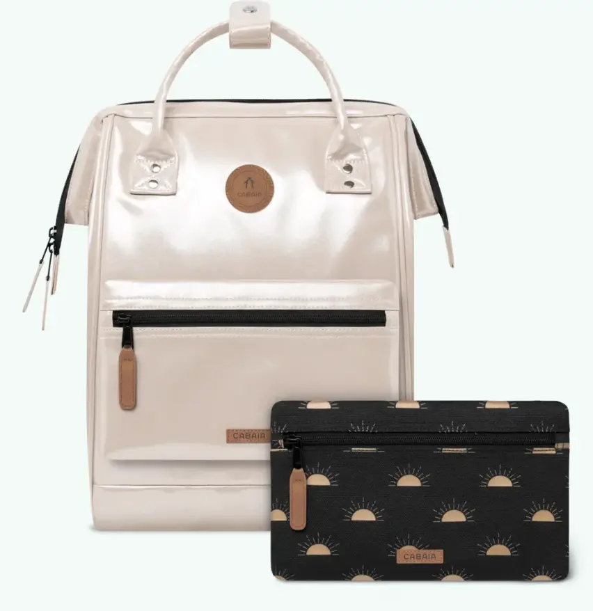 [CABHONOLULU] Sac à dos Cabaia avec deux pochettes interchangeables "Honolulu" taille M