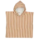 Poncho en gaze "rayures larges"