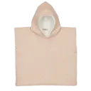 Poncho en gaze "beige petits coeurs"