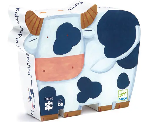 Puzzle "Les vaches à la ferme"