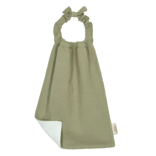 Grand bavoir "cantine" - olive