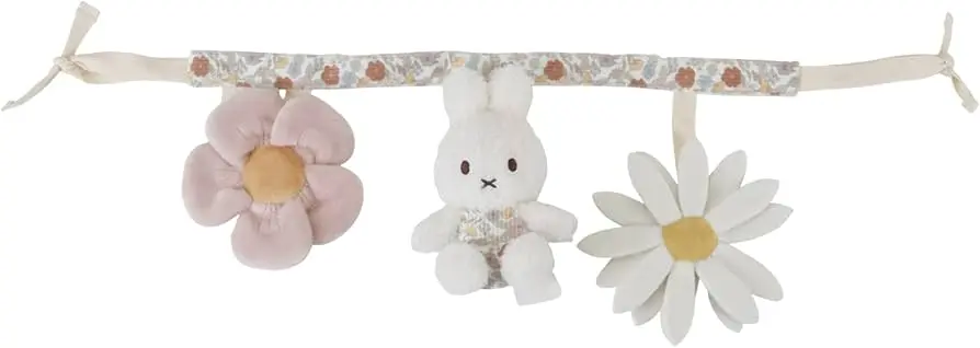 [LITNIJN767] Chaîne d'activités pour poussette "Miffy X Little Dutch" - vintage collection