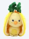 Peluche réversible "ananas - Nugget le poussin" 