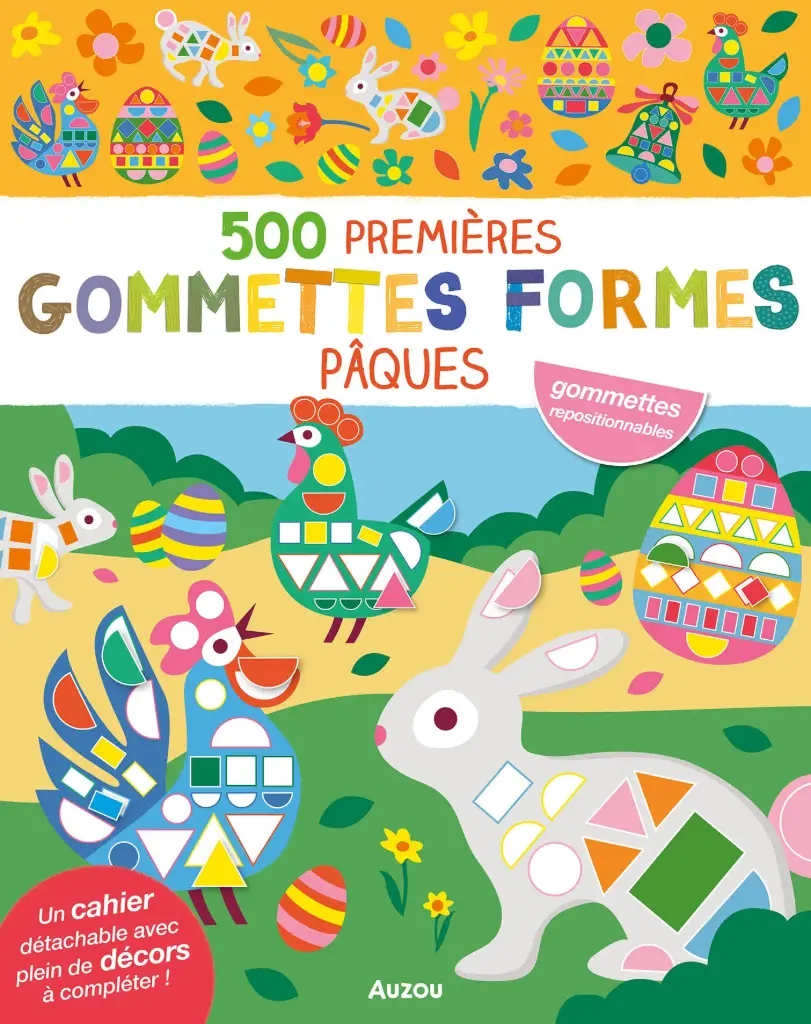 500 premières gommettes formes "Pâques"