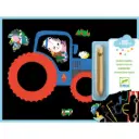 Carte à gratter des tout-petits "Véhicules à découvrir"