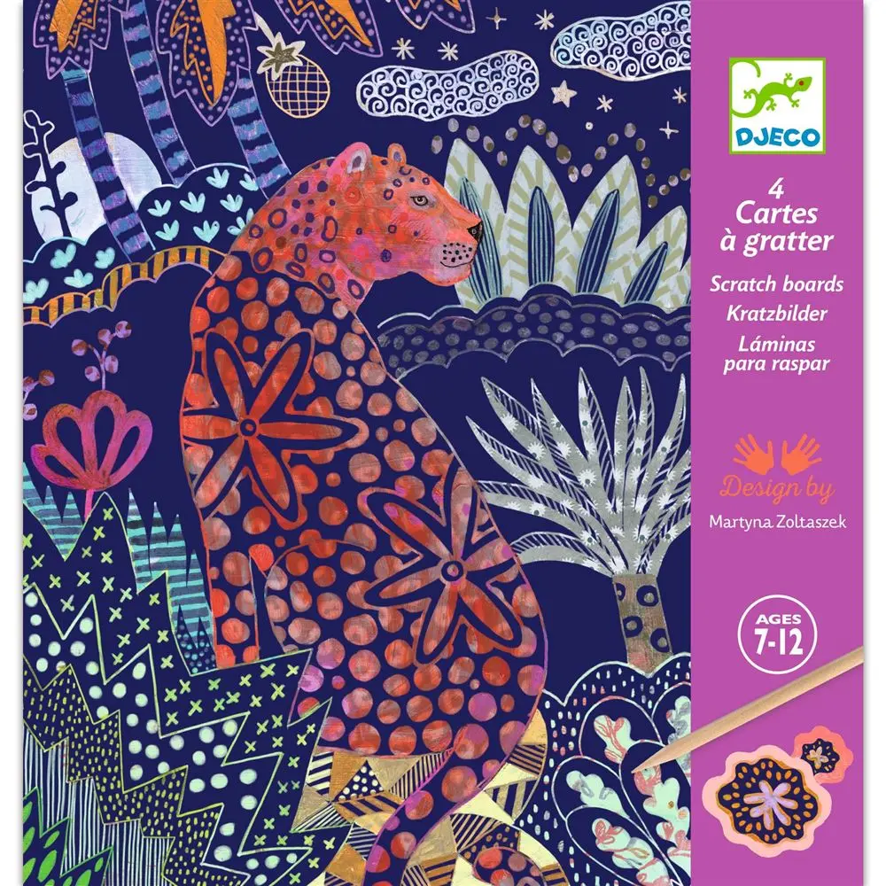 Carte à gratter "Nature luxuriante"