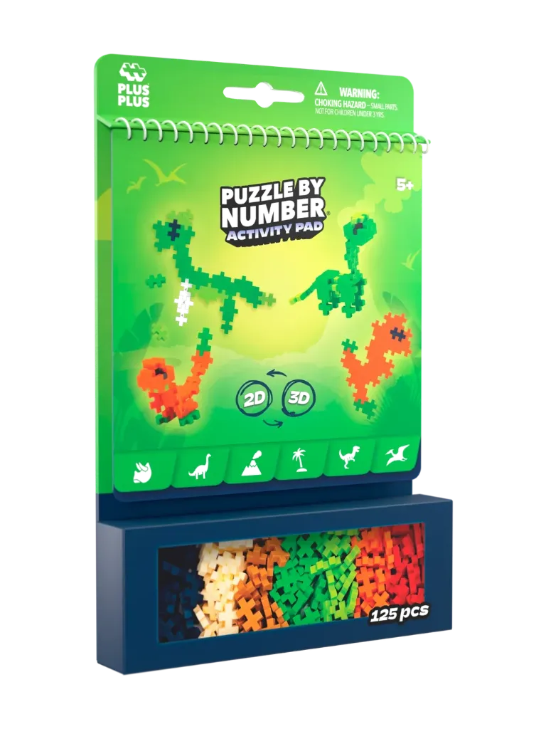 Bloc d'activités "Puzzle by number"- Dinosaures
