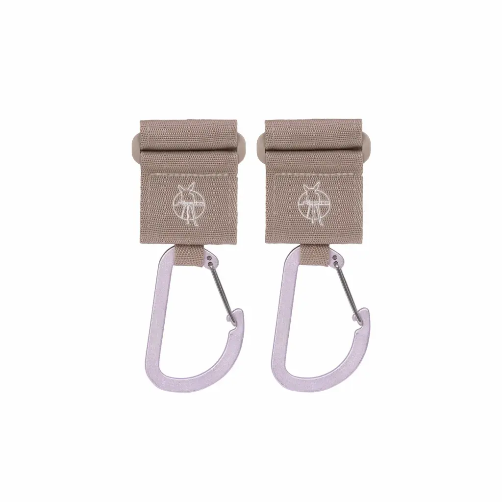 Attaches pour poussettes avec mousqueton