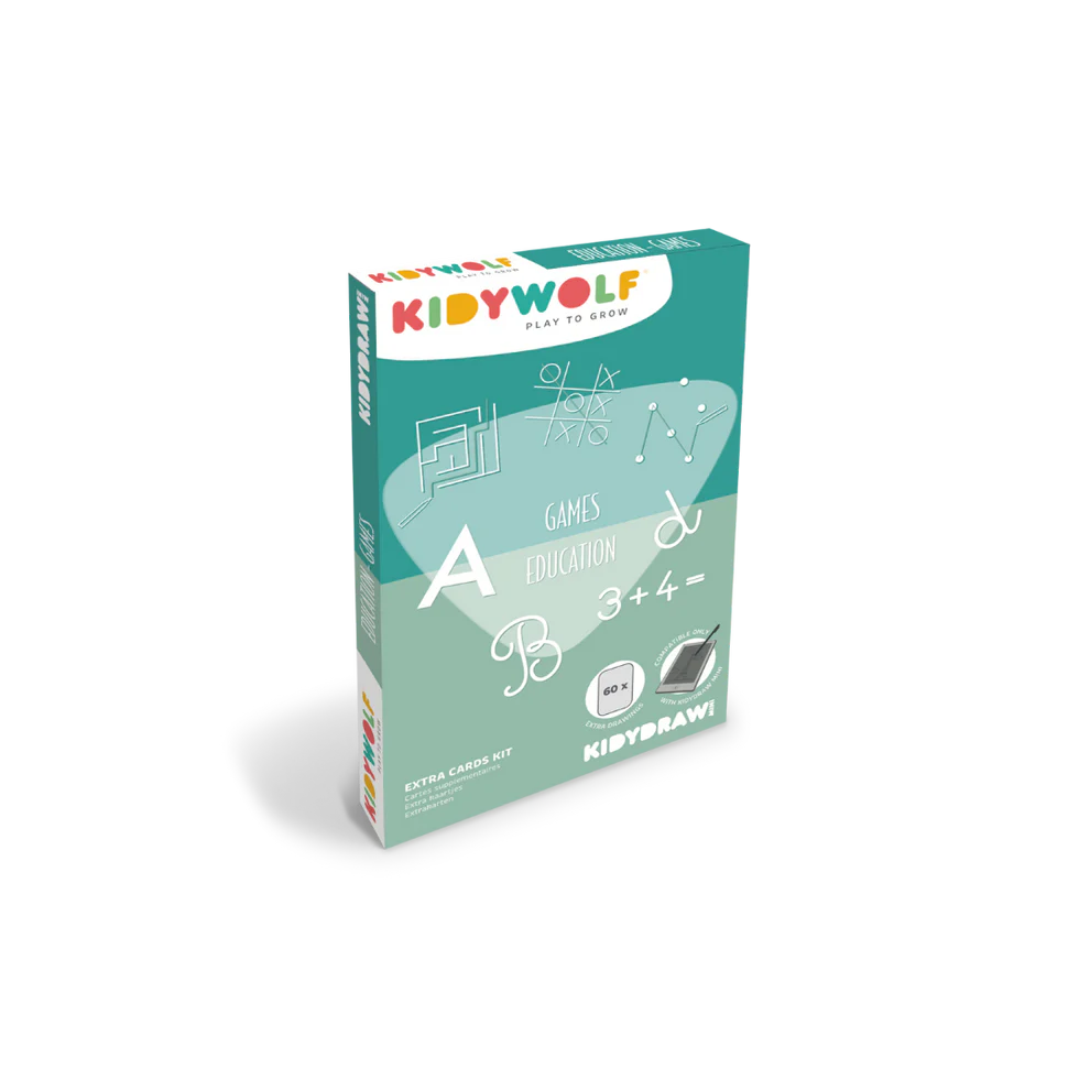 Cartes supplémentaires pour tablette à dessin Kidydraw "Games/Education"