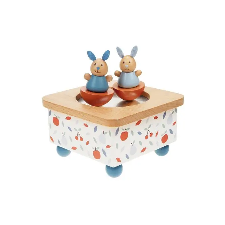 Boîte à musique "Lapins dansants" 