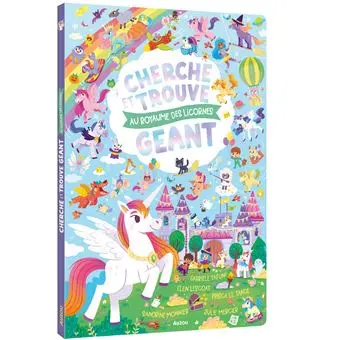Cherche et trouve géant "Au royaume des Licornes"