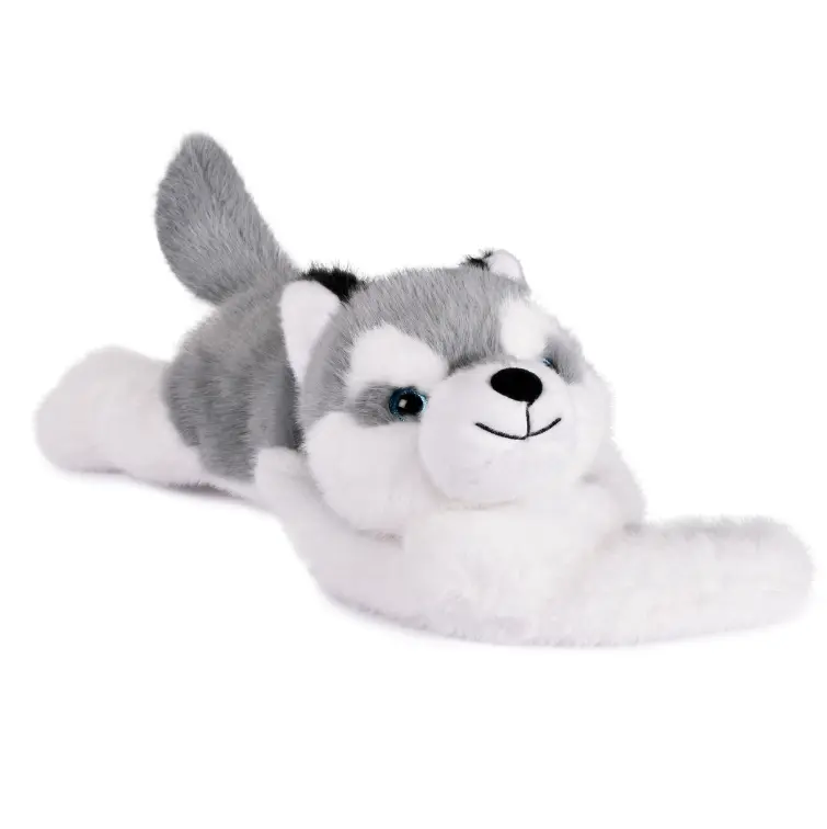 Peluche lestée à câliner - Husky 50 cm