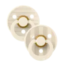 BIBS pack de 2 lolettes "Colour studio collection" tétine latex ronde - taille 1