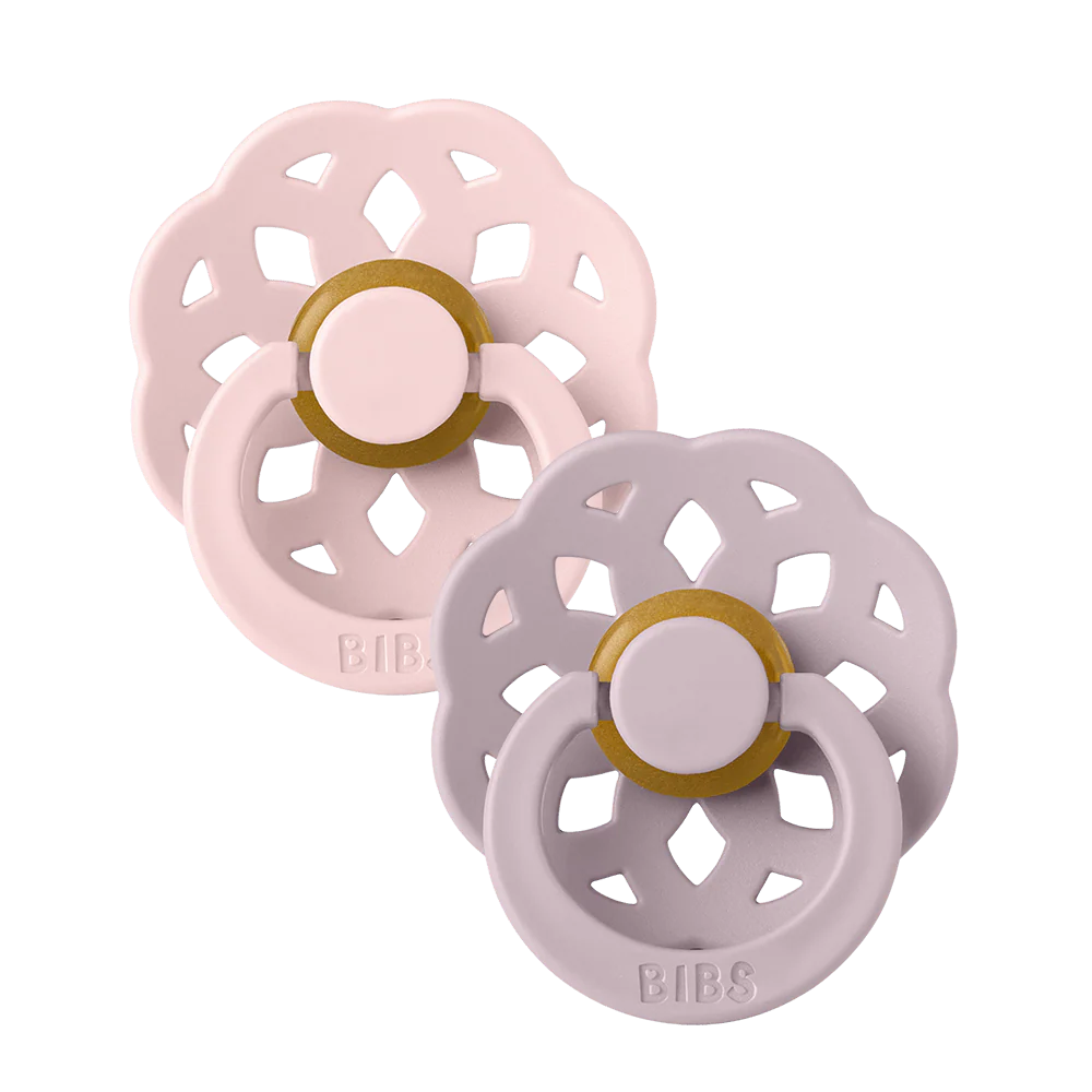 BIBS pack de 2 lolettes "Boheme" tétine latex ronde - taille 1