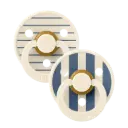 BIBS pack de 2 lolettes "Colour studio collection" tétine latex ronde - taille 2