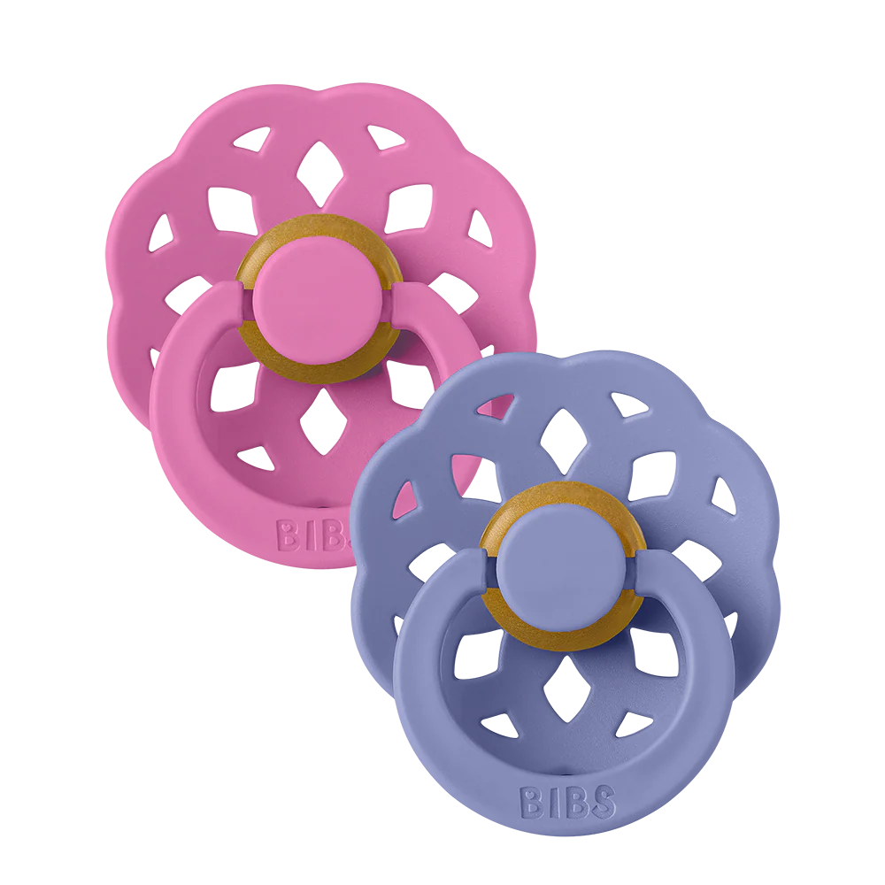 BIBS pack de 2 lolettes "Boheme" tétine latex ronde - taille 2