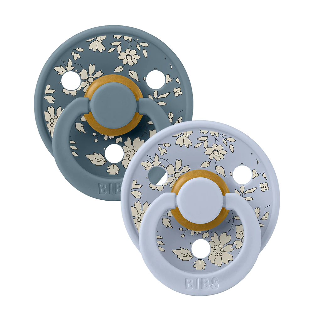 BIBS pack de 2 lolettes "Colour Bibs X Liberty" tétine latex ronde - taille 2