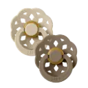 BIBS pack de 2 lolettes "Boheme" tétine latex ronde - taille 2