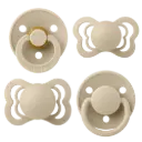 BIBS pack de 4 lolettes "Try-It Collection" tétines différentes latex et silicone - taille 1 